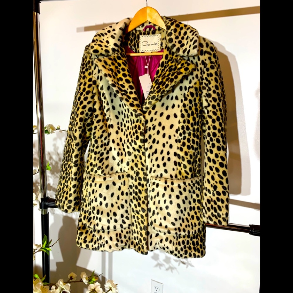 Leopard Faux Fur Coat